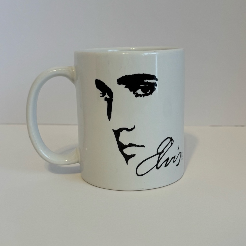 Elvis Presley White Ceramic Mug